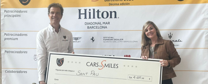 Entrega de cheque a Hospital de Sant Pau